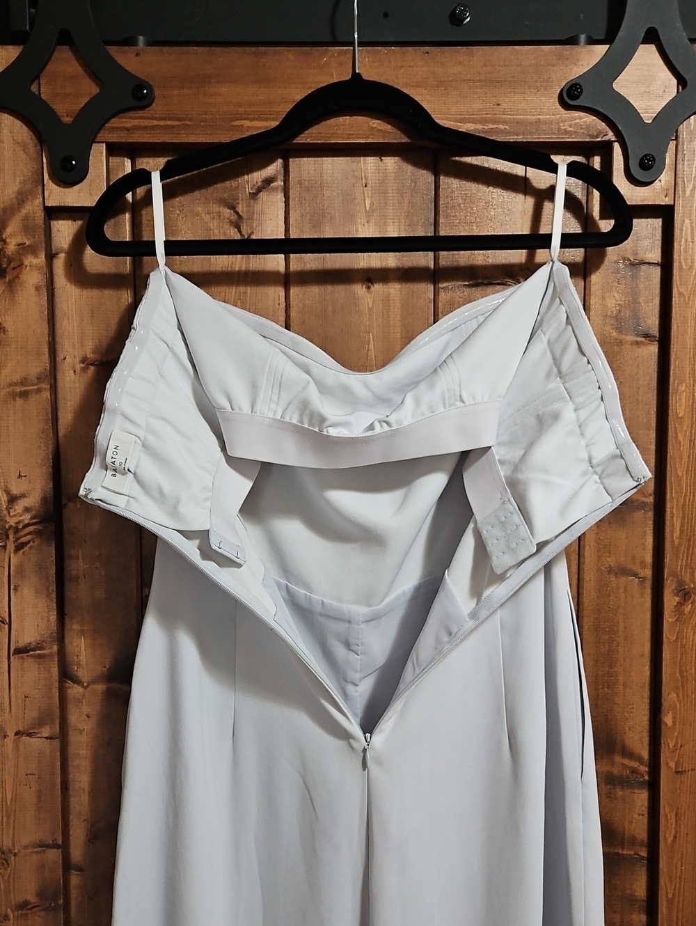 Aritzia Babaton lillooet (Grey) Roshan Strapless Cropped Jumpsuit 10 - Picture 5 of 16